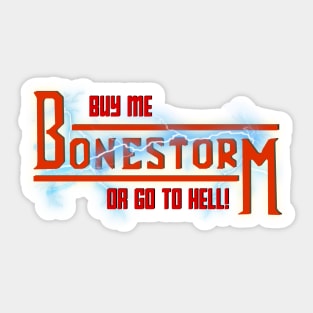 The Simpsons - Bonestorm with tag line! Sticker